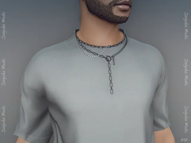 #32- Long male necklace