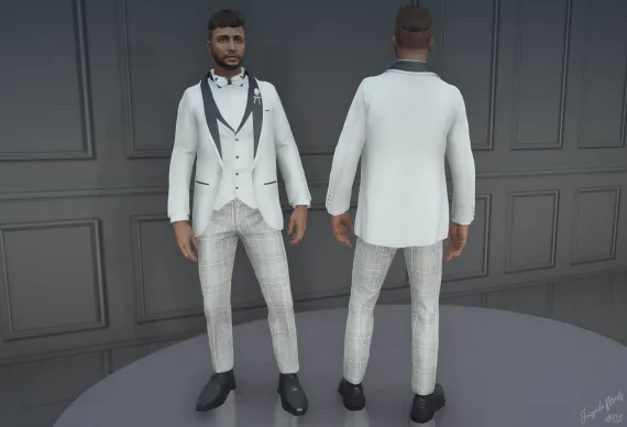 #02- Male suit with rose